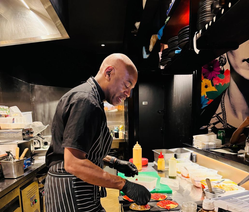 chef peter working